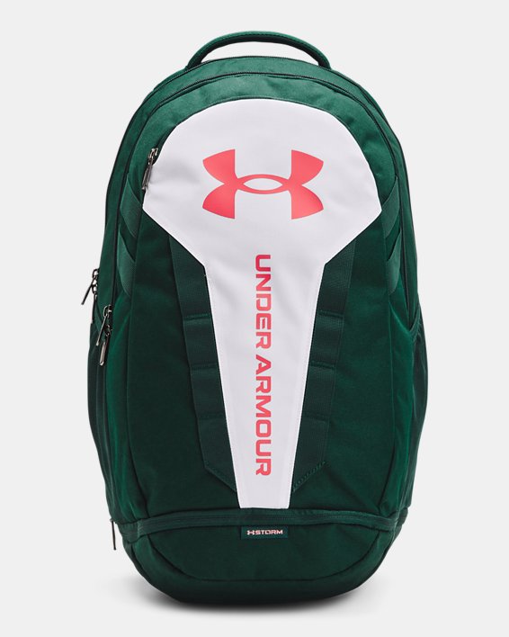 UA Hustle 5.0 Backpack, Green, pdpMainDesktop image number 0